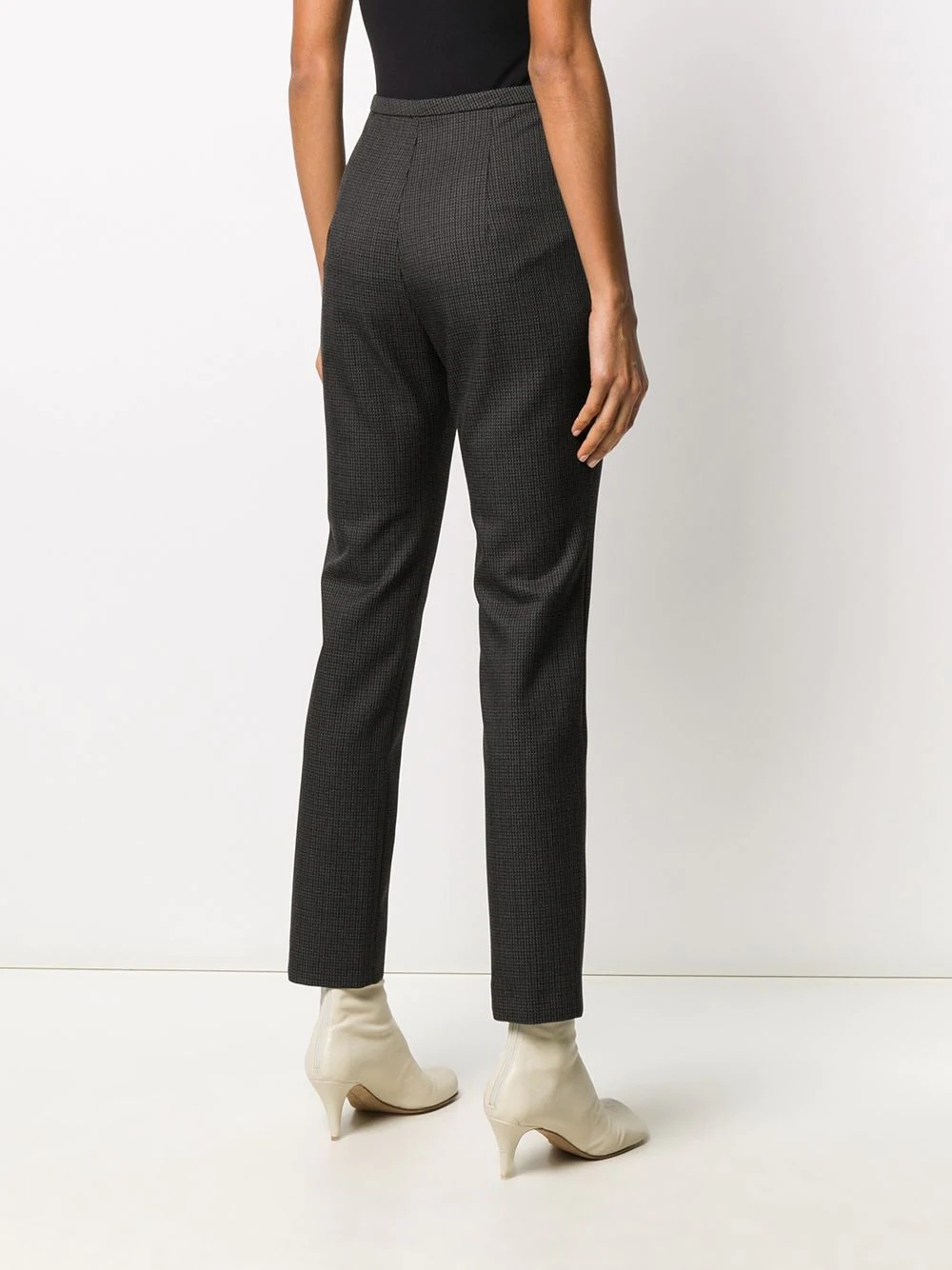 cropped straight leg trousers - 4