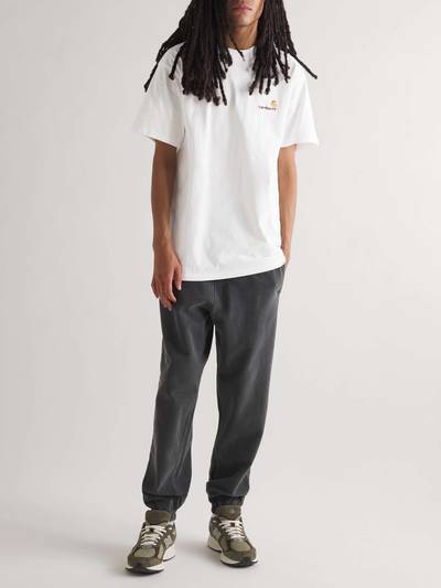 Carhartt American Script Logo-Embroidered Organic Cotton-Jersey T-Shirt outlook