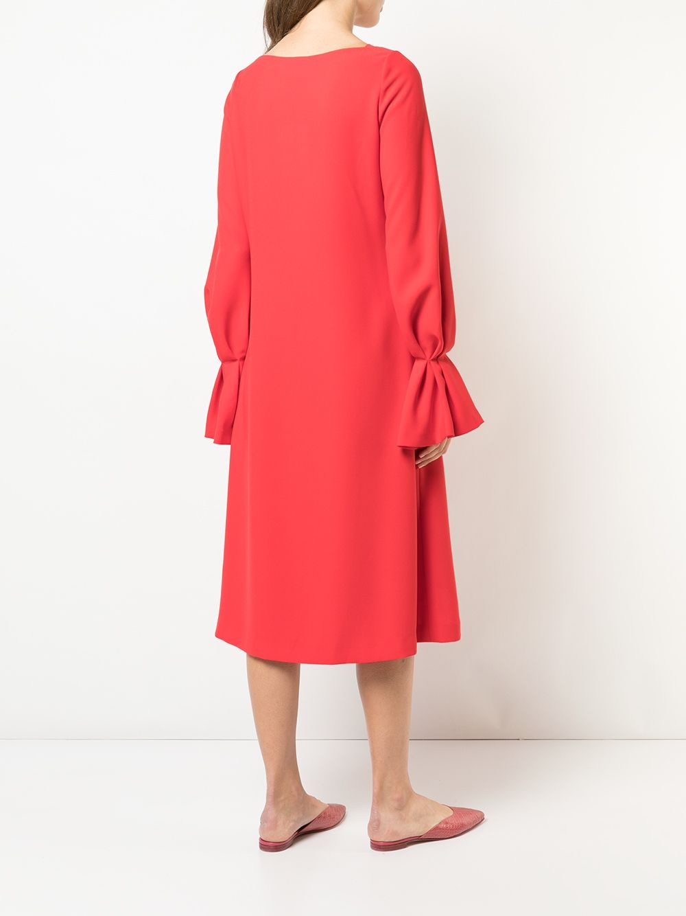 long-sleeved loose dress - 4