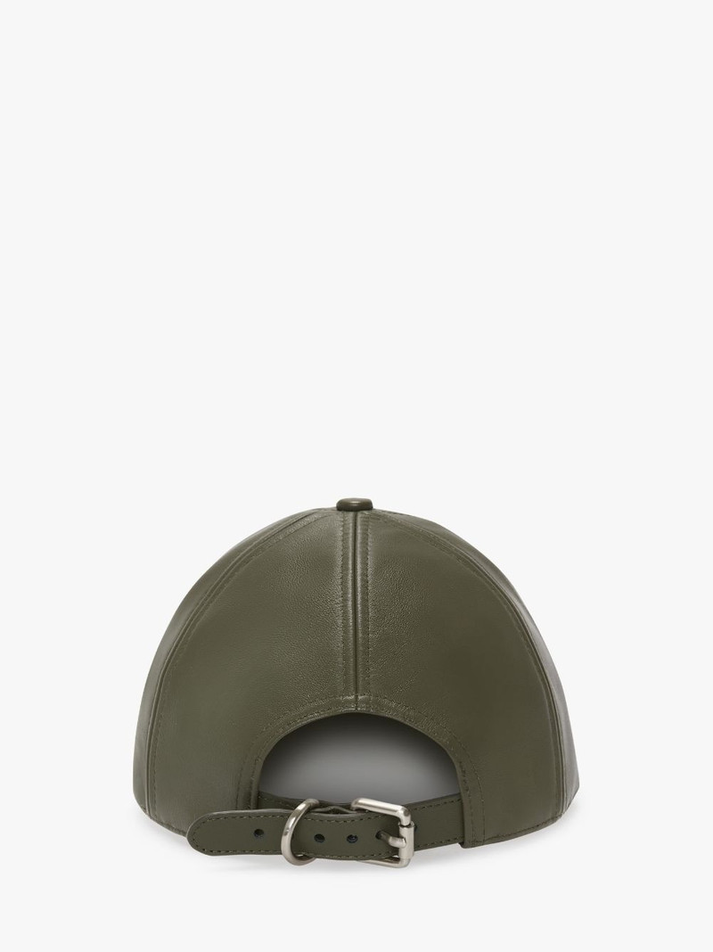 LEATHER BASEBALL CAP WITH ANCHOR LOGO 3