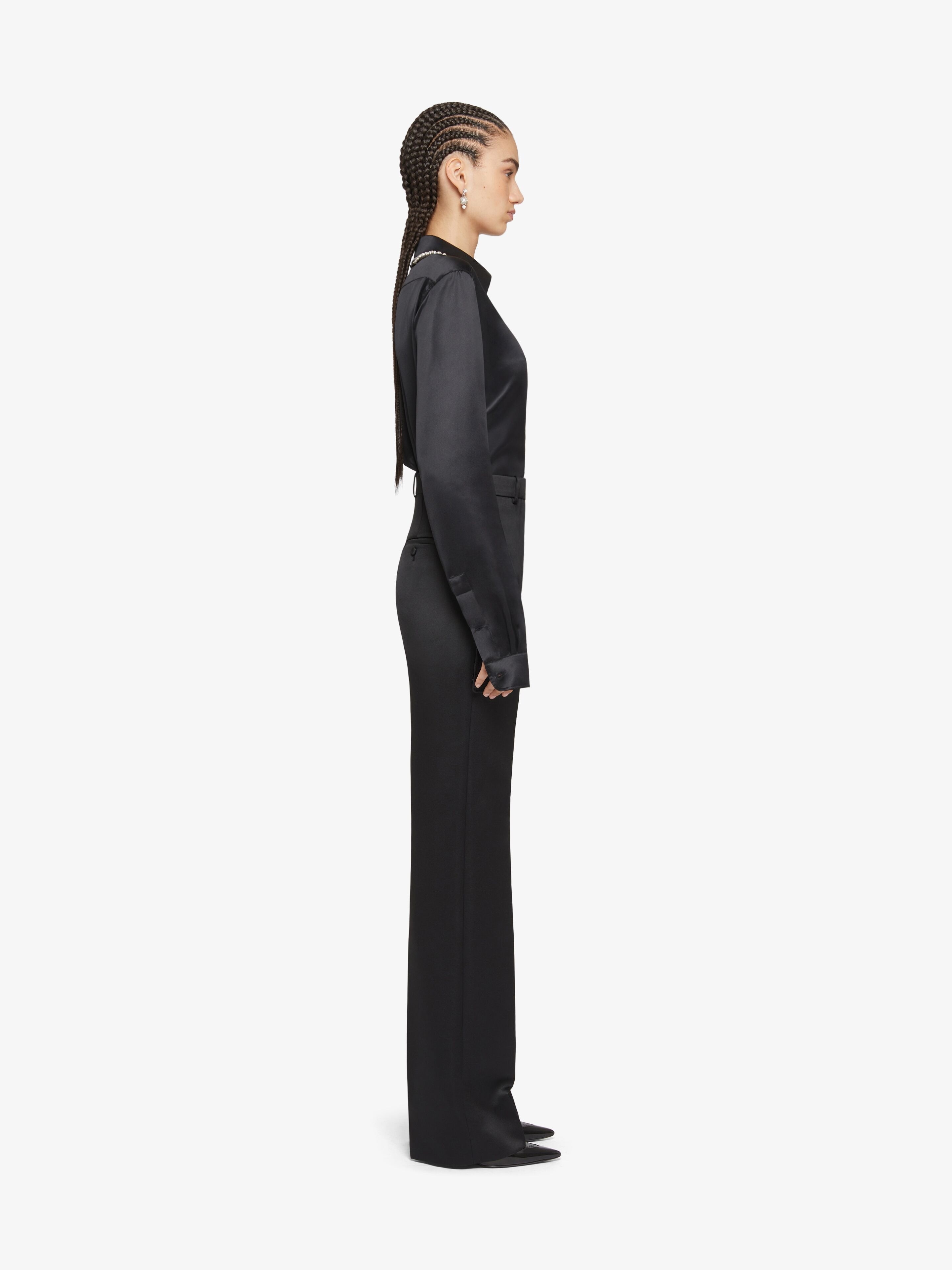 TAILORED PANTS IN SATIN - 3