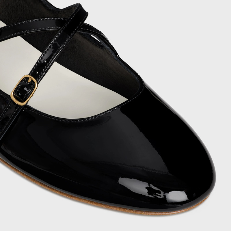 LES BALLERINES CELINE CRISS-CROSS BABIES BALLERINA in PATENT CALFSKIN 4