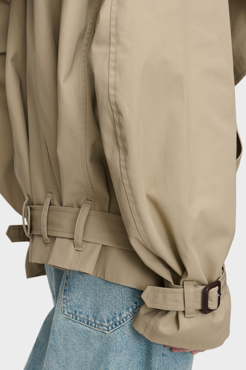 Folded Collar Cotton Caban 6