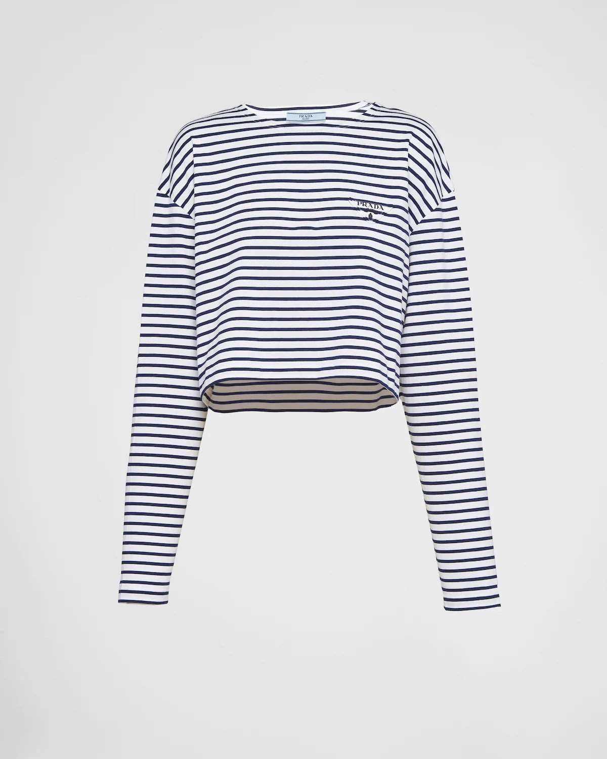 Long-sleeved striped jersey T-shirt - 1