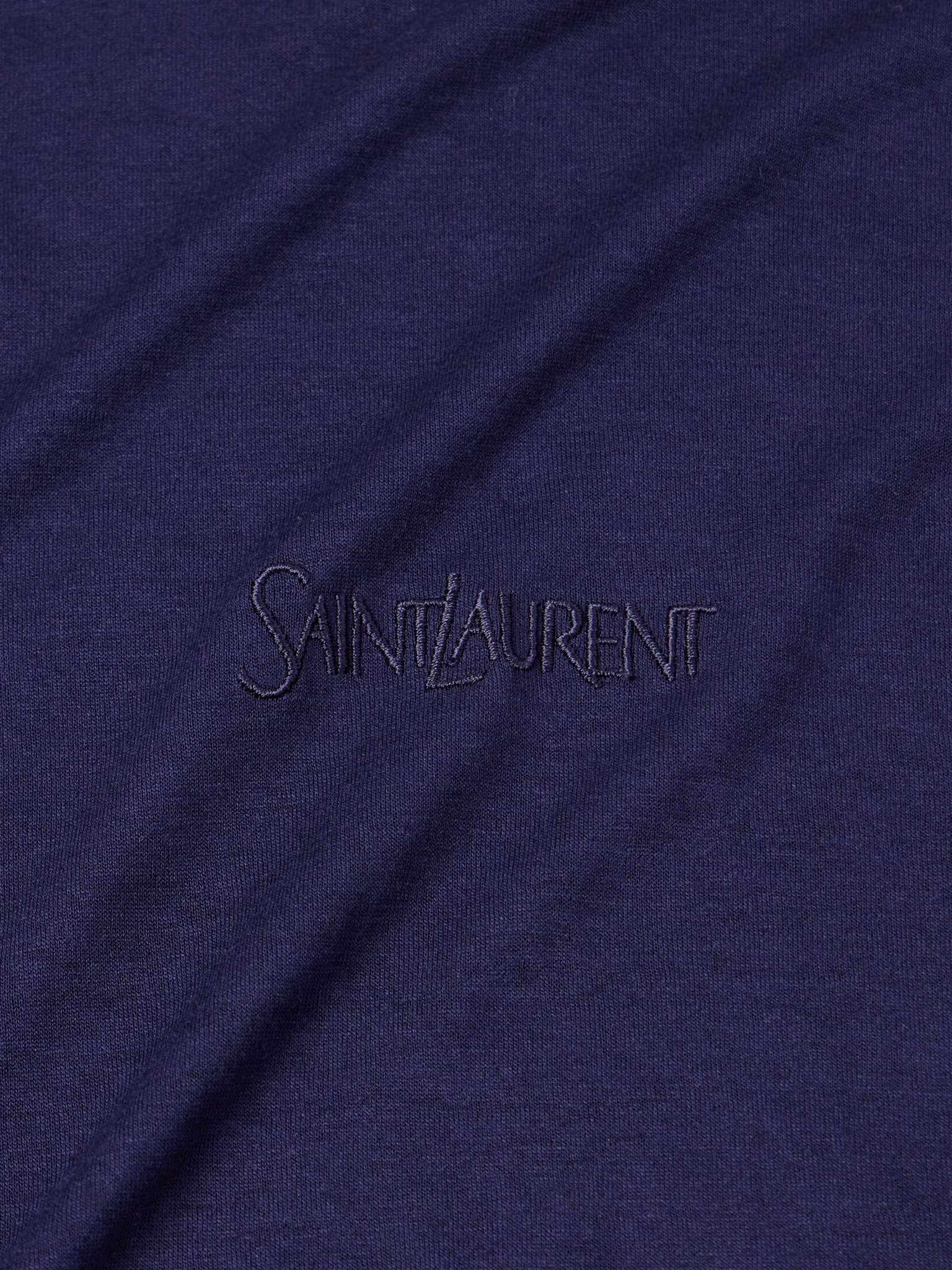 Logo-Embroidered Jersey T-Shirt - 4
