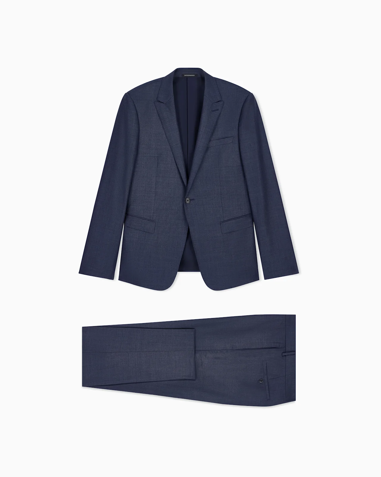 SINGLE-BREASTED SLIM-FIT SUIT IN A SILKY-FINISH GRISAILLE - 1