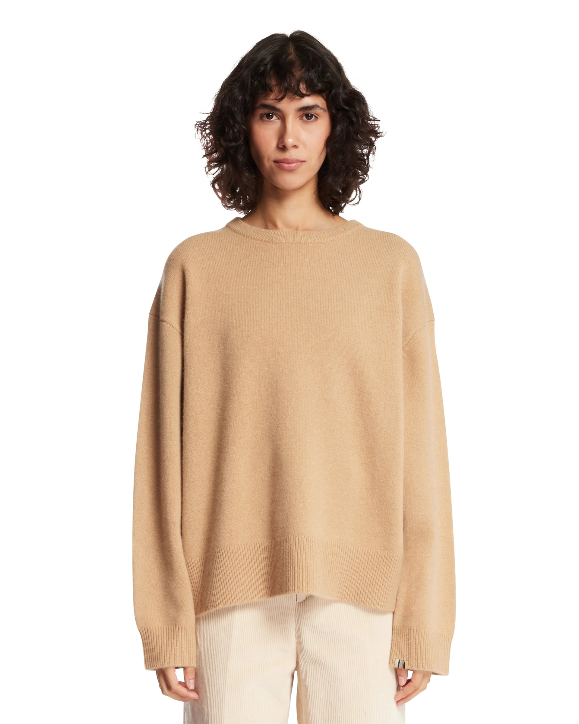 Beige Cashmere Sweater - 1