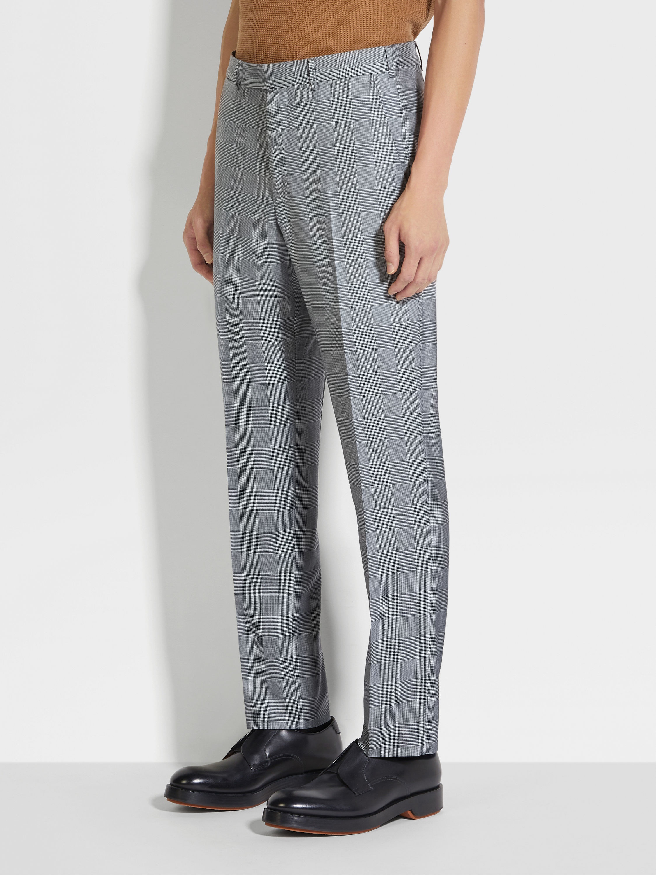 BLACK AND WHITE CENTOVENTIMILA WOOL SUIT - 5