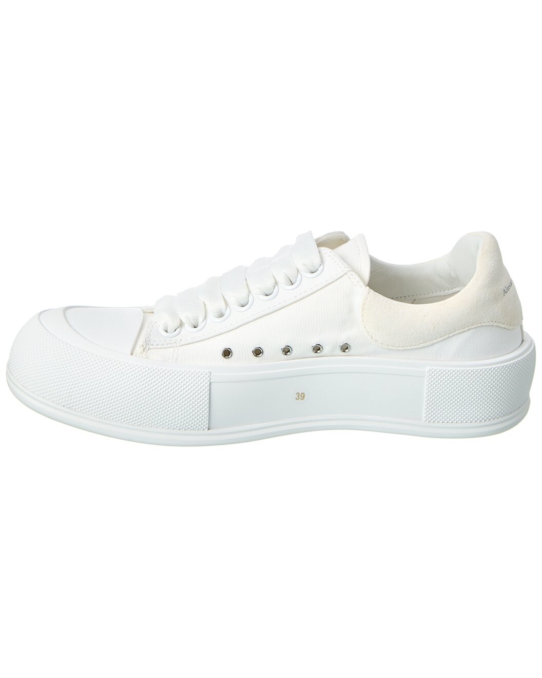 Alexander McQueen Deck Plimsoll Canvas & Suede Sneaker - 2