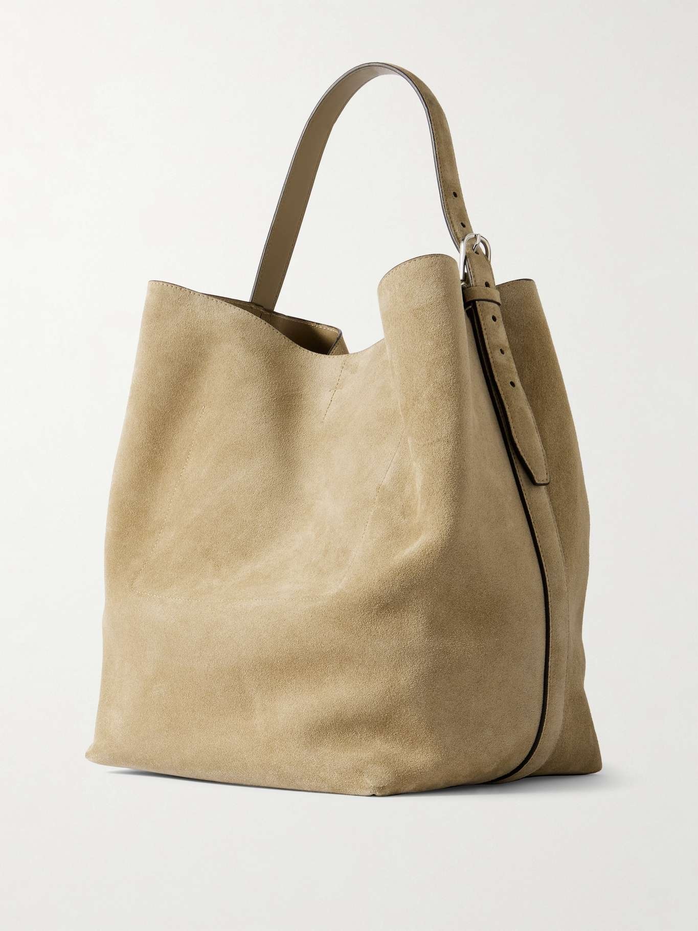 Suede tote Sand - 3