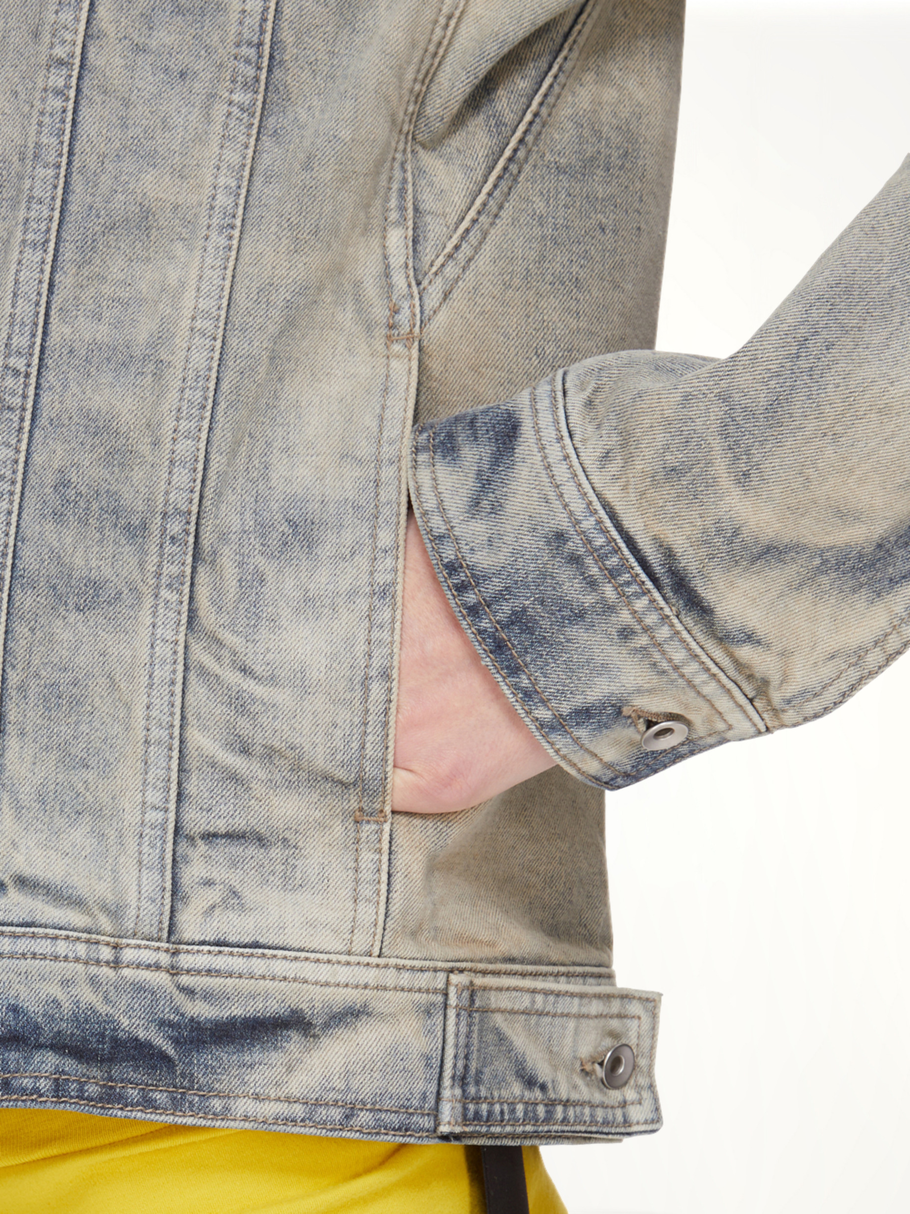 Trucker Worker Jacket in Mineral Pearl - 6
