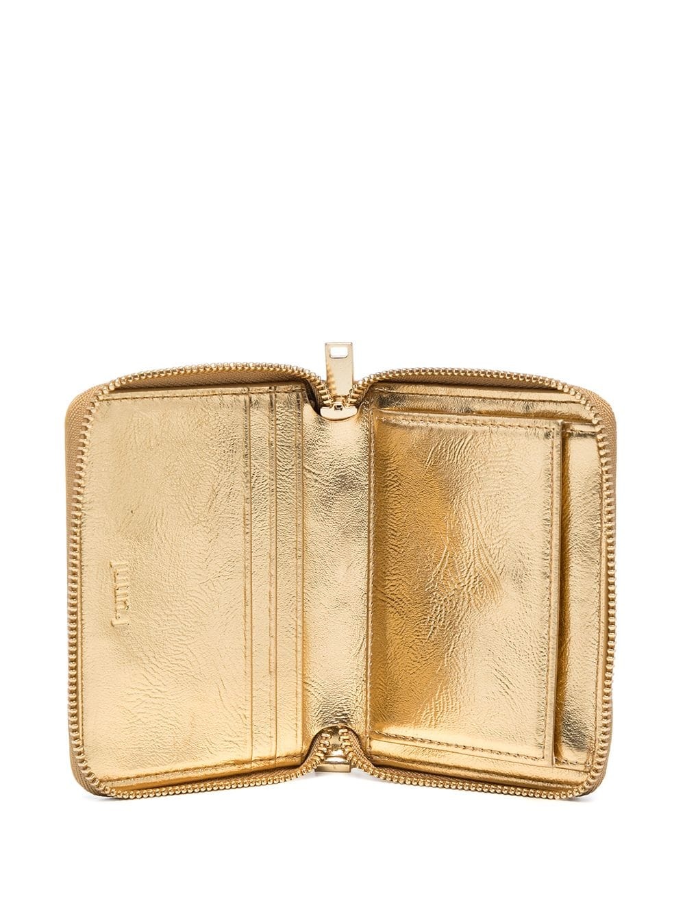 logo-plaque metallic wallet - 3