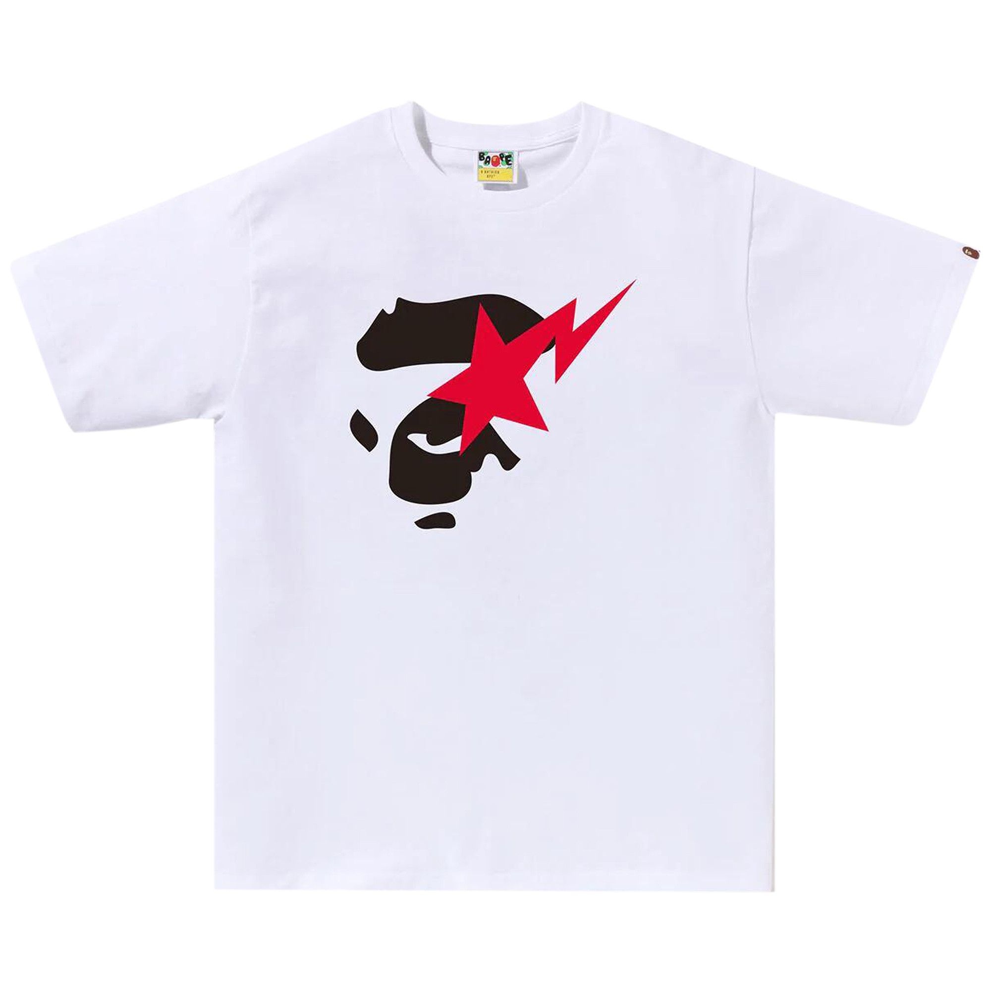 BAPE Ape Face Sta Tee 'White' - 1