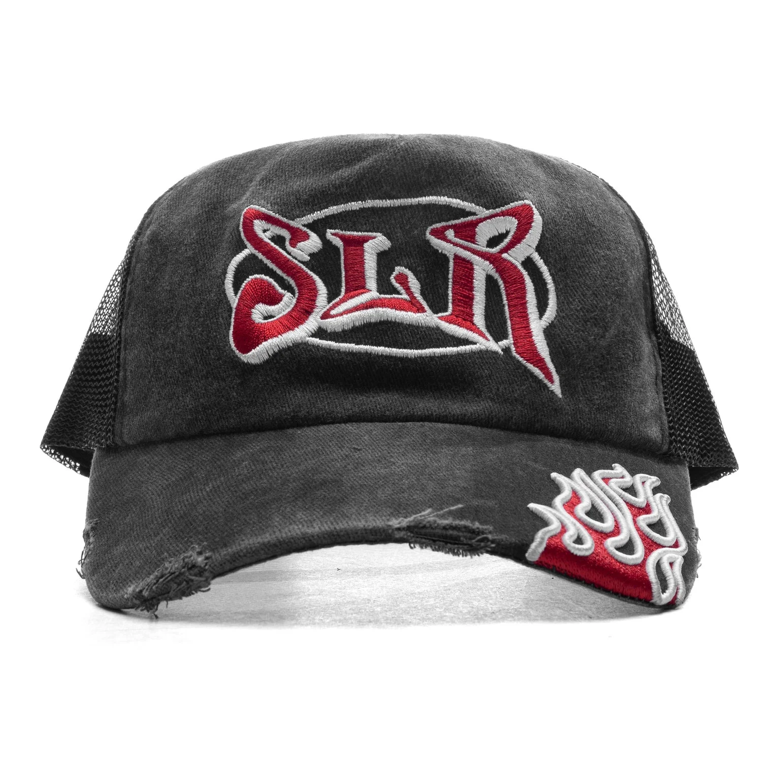 SLR FLAME HAT - AGED BLACK - 1