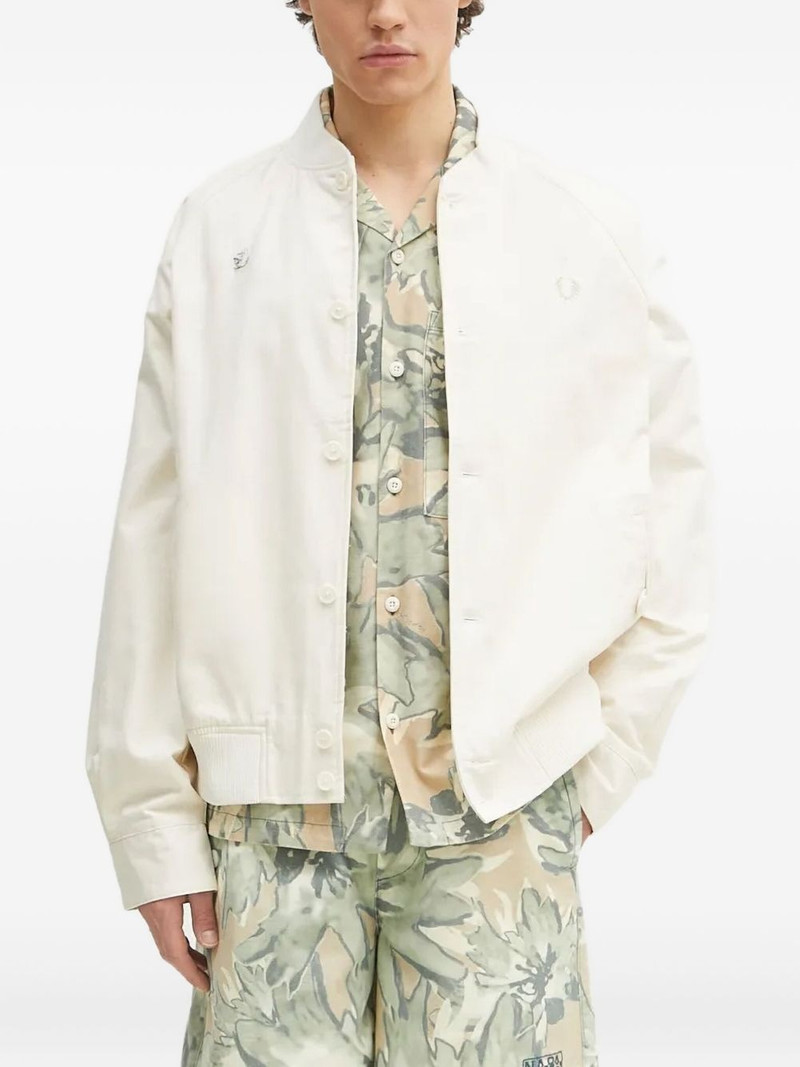 Fred Perry logo-embroidered shirt jacket outlook