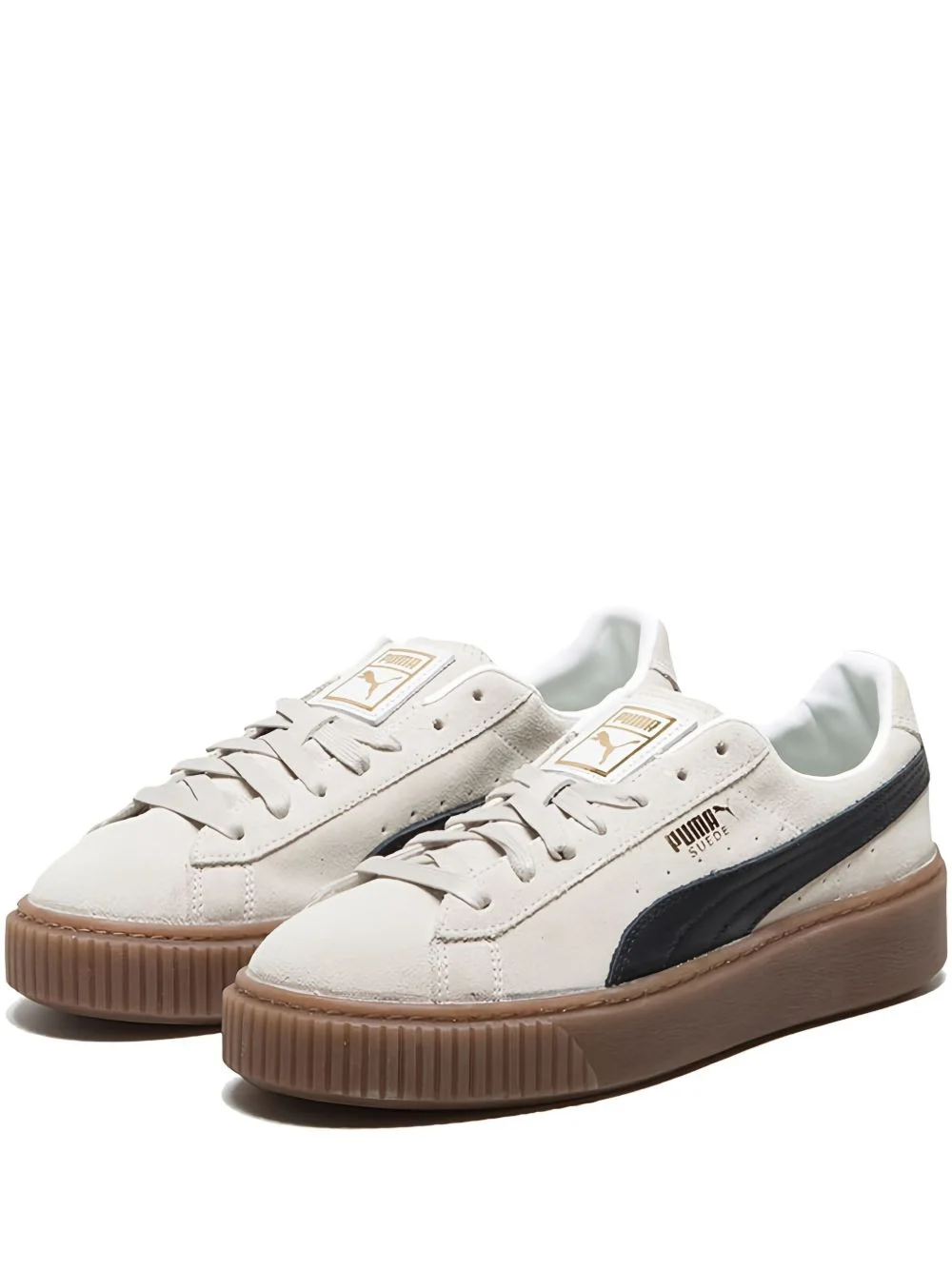 suede platform sneakers - 1