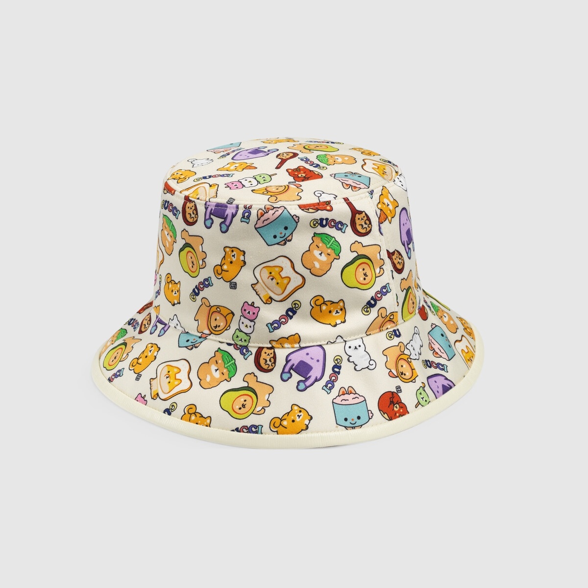 GG animal cotton bucket hat - 1