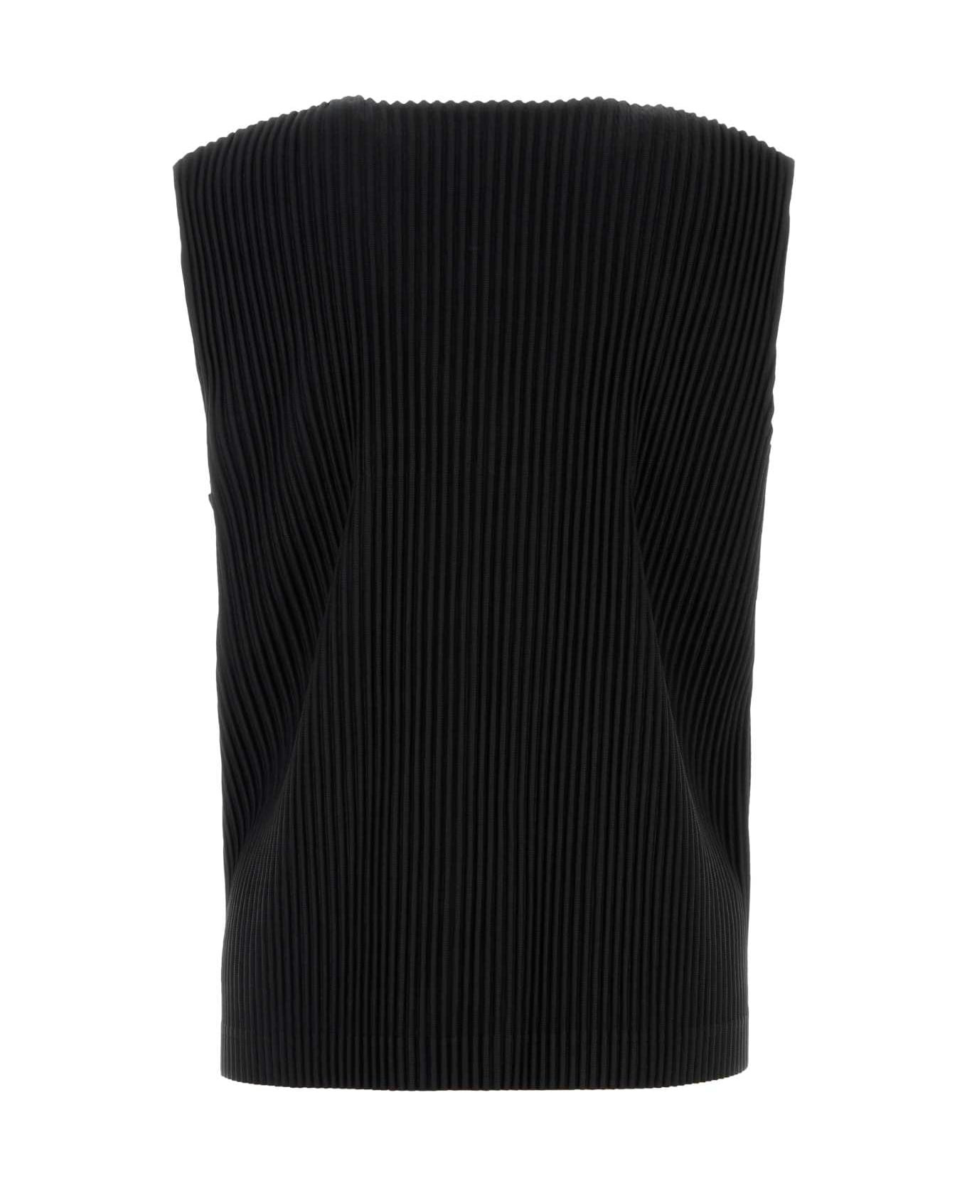 Black Polyester Vest - 2