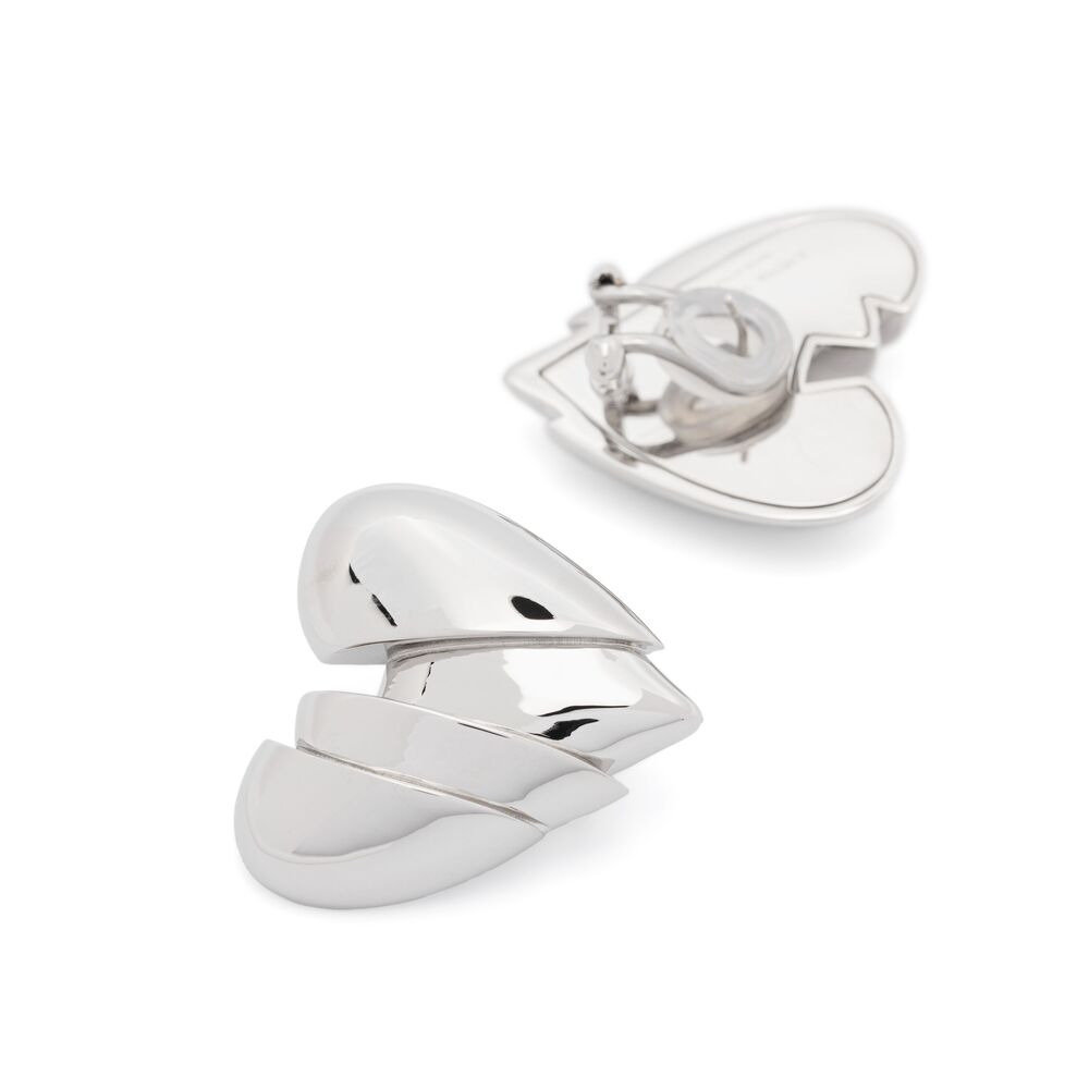 Amina Muaddi Silver Earrings Women - 2