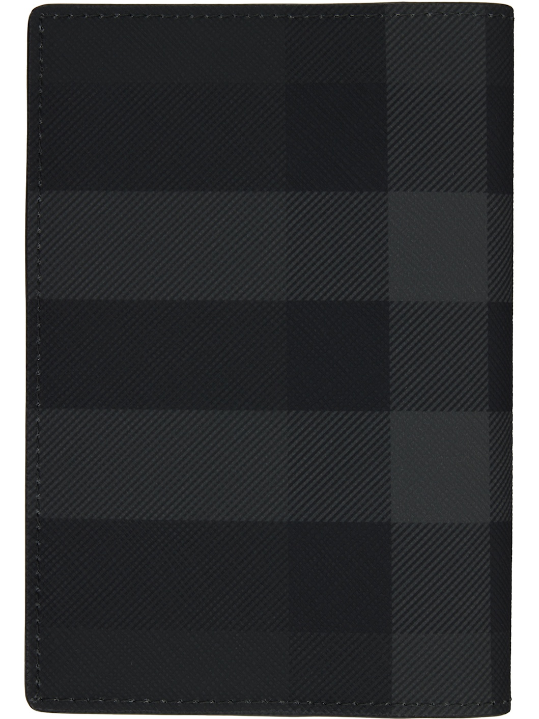 Black Check Passport Holder - 2