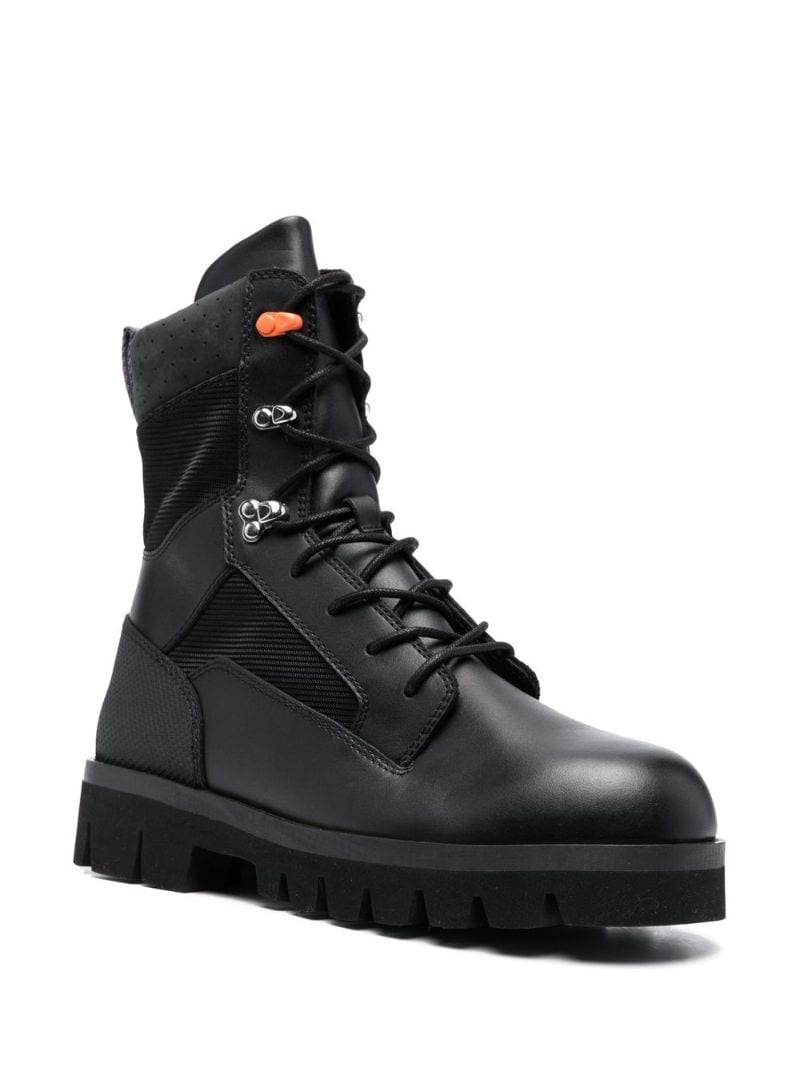 lace-up combat boots - 2