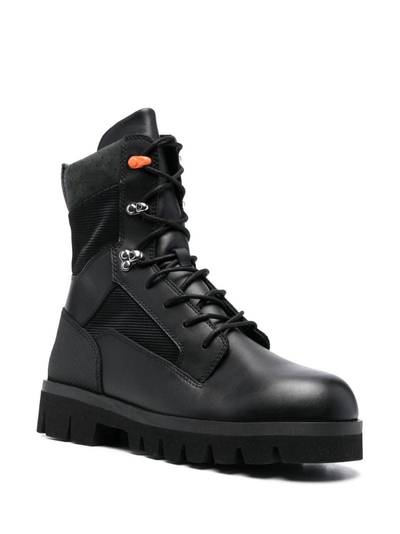 Heron Preston lace-up combat boots outlook