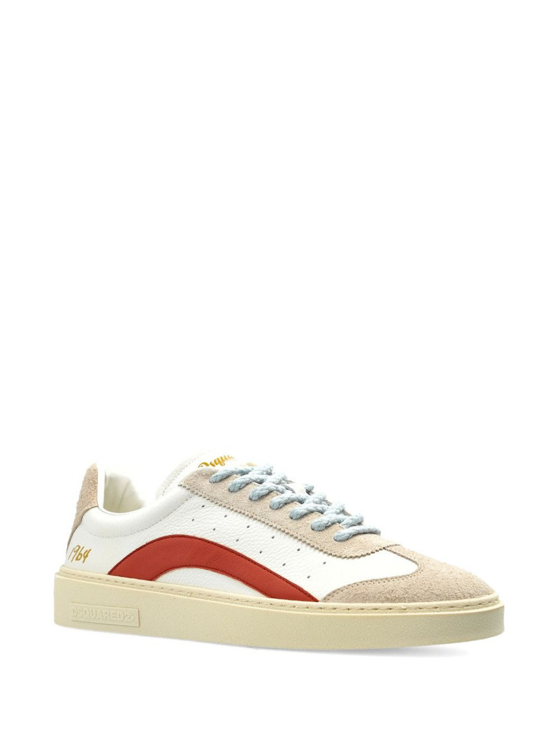 DSQUARED2 suede panel trainers outlook
