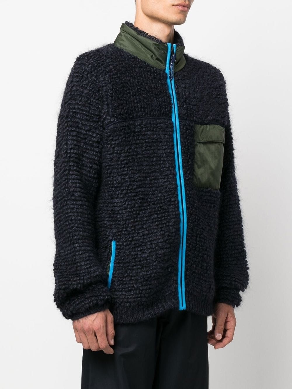 KNITTED ZIP-UP CARDIGAN - 3