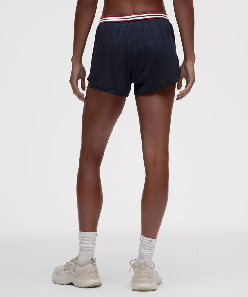 Seamless Stripe Trim Mid-Rise Short 3" 3