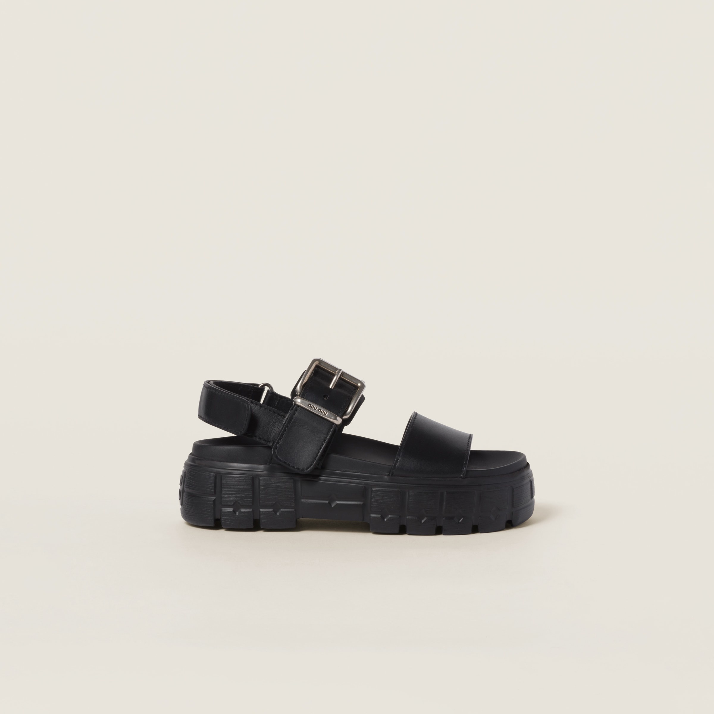 Sporty calf leather sandals - 2
