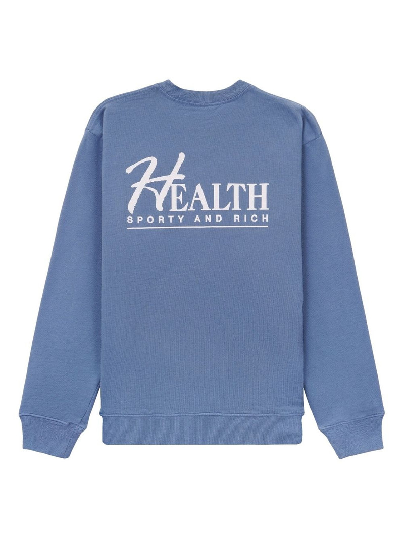 Sporty & Rich Health logo-print sweatshirt outlook