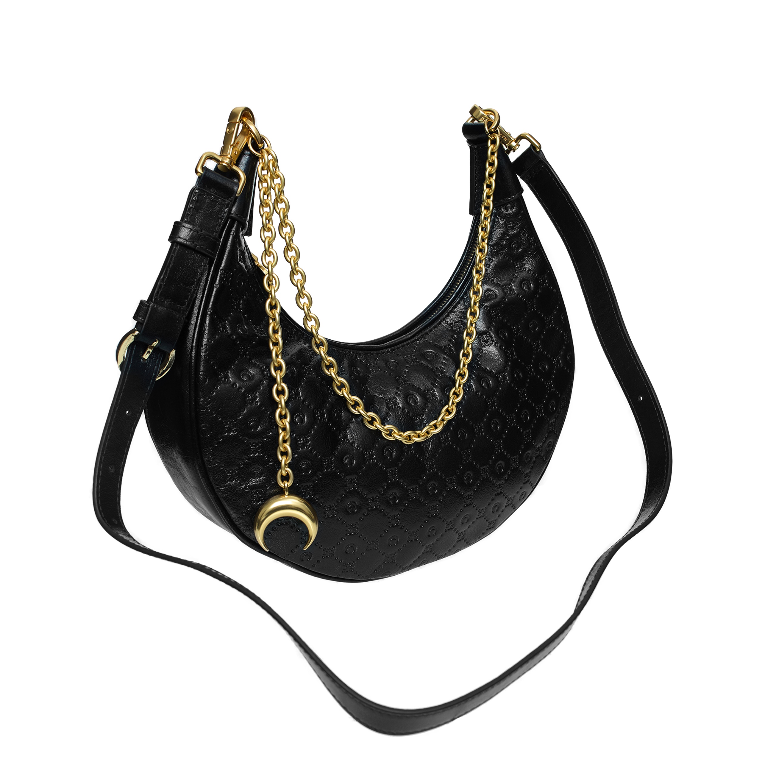 LEATHER BAG WITH CHAIN - 4