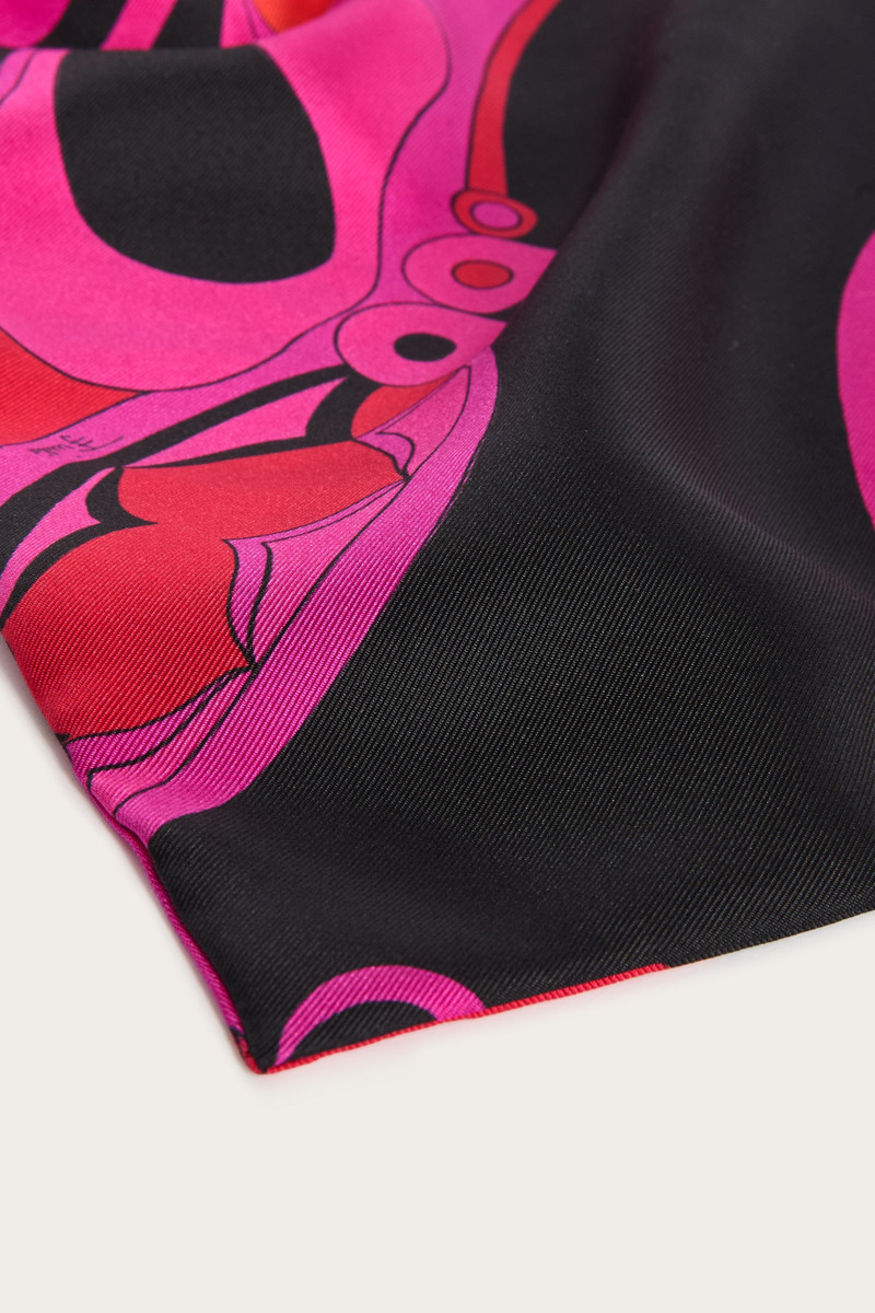 ORCHIDEE PRINT SILK BANDANA 4