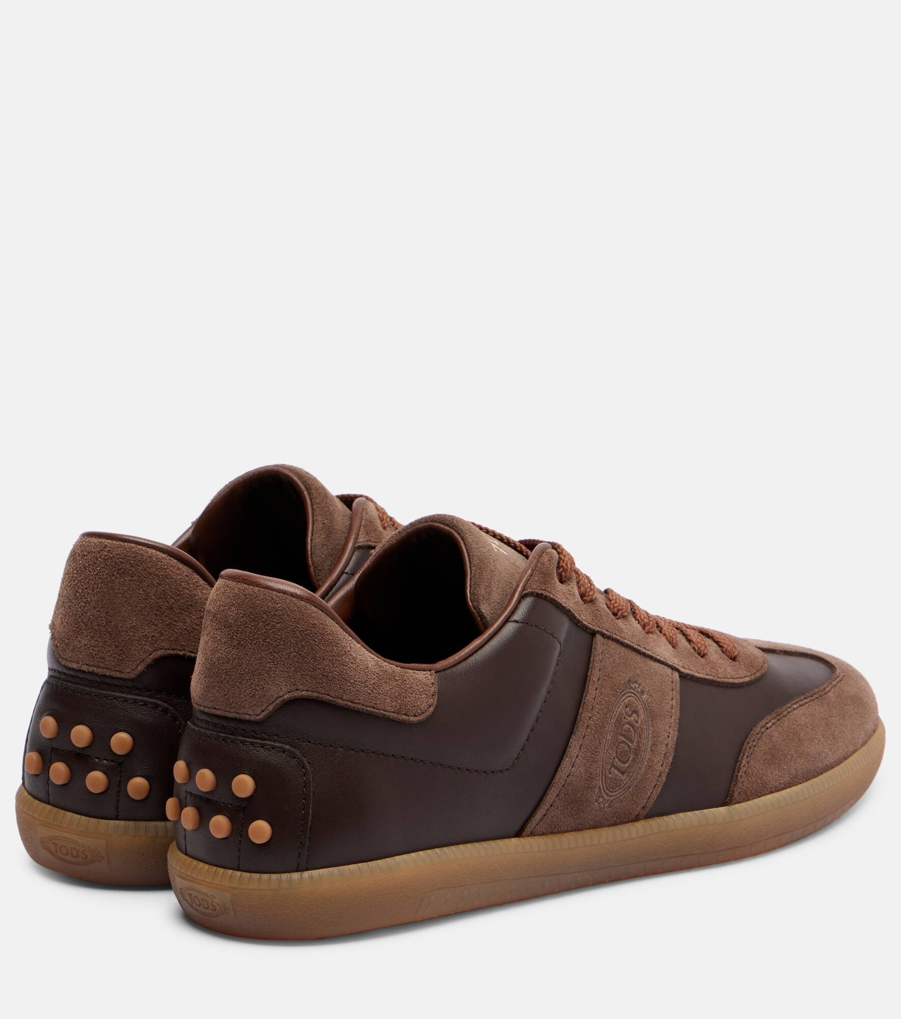 Tabs suede and leather sneakers - 2