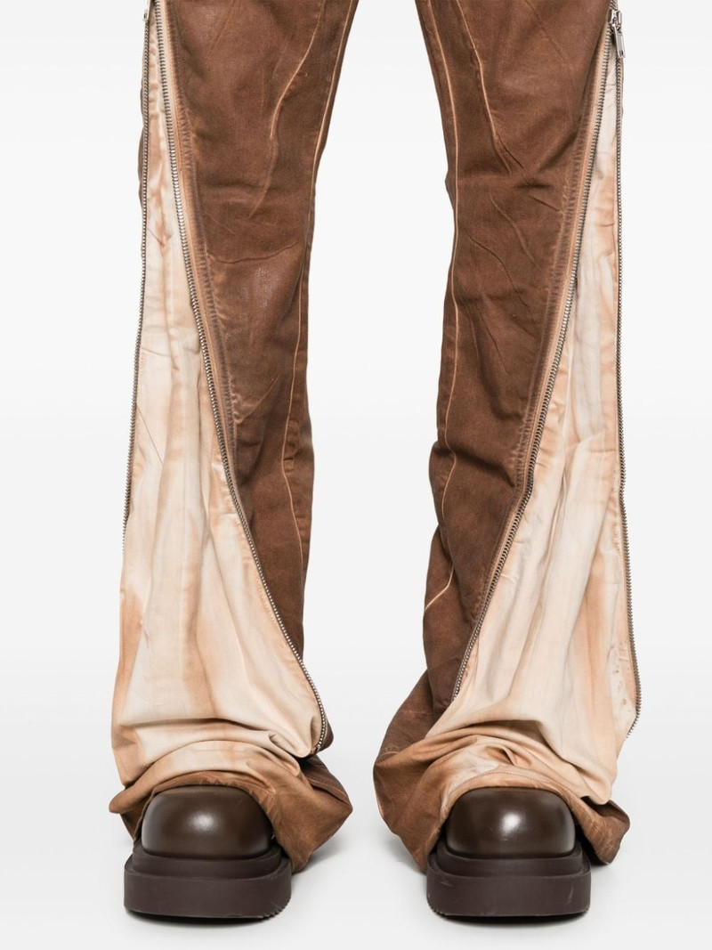 zip-detailed tapered jeans 5