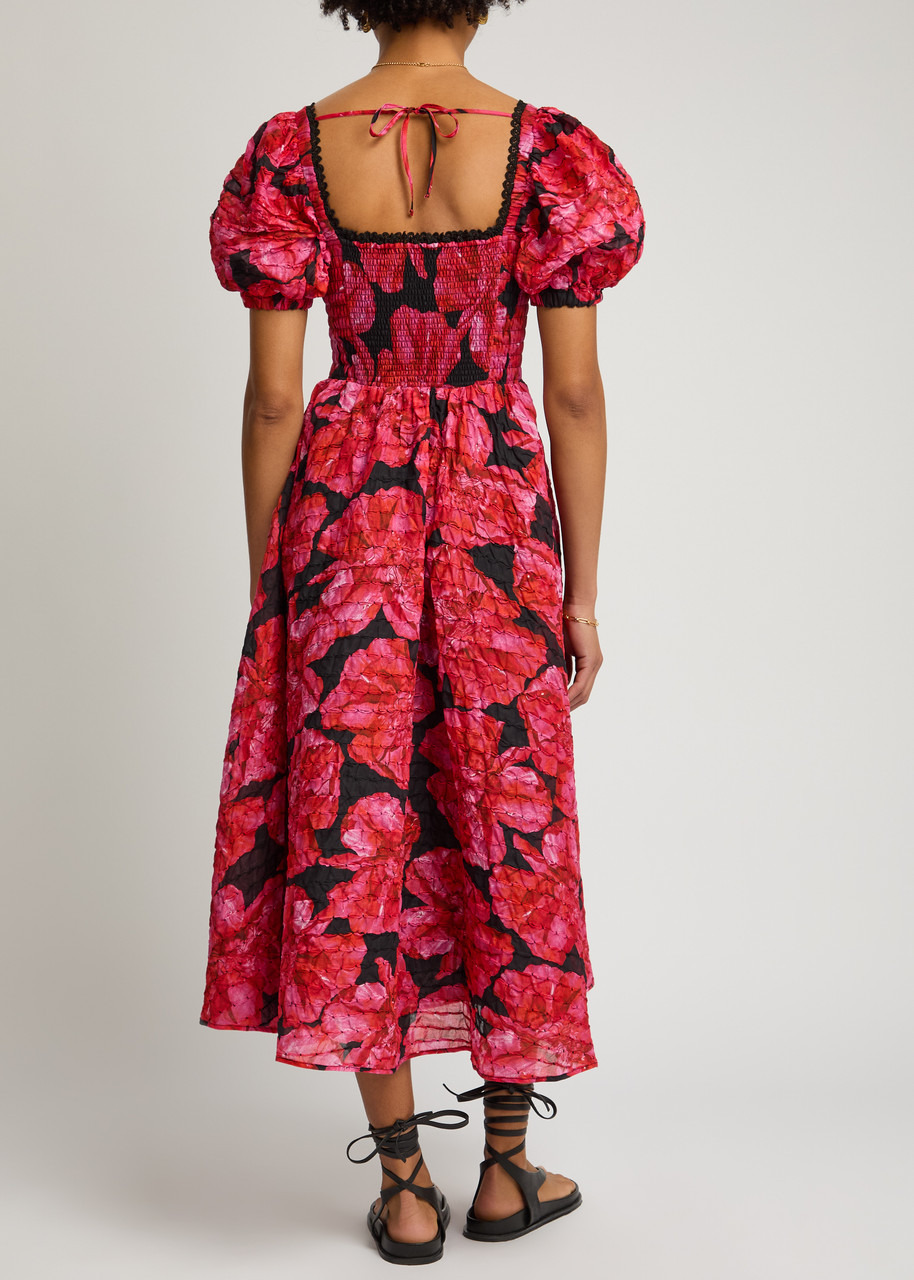 Charo Ruiz Ibiza Kyan Floral-print Cotton-blend Midi Dress - 3