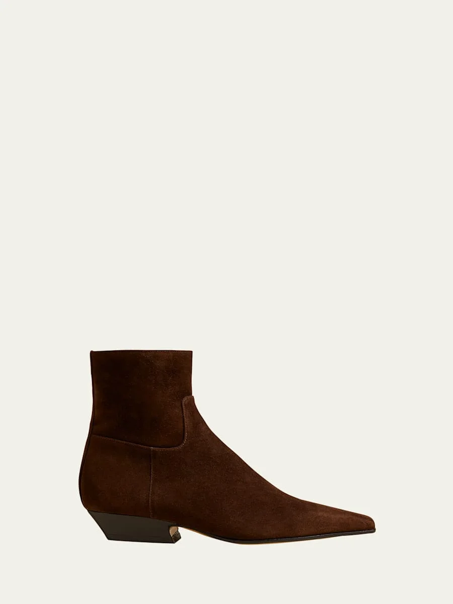 Marfa Suede Ankle Boots - 1