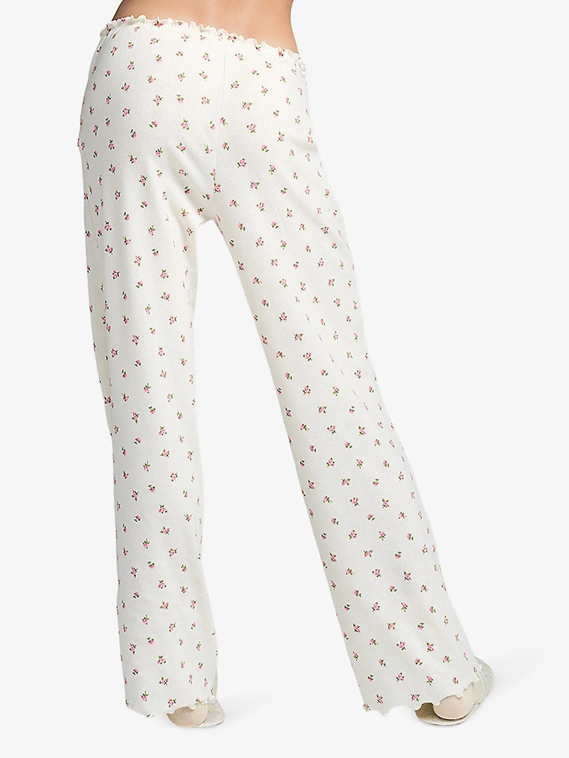 Pointelle Straight-Leg Cotton-Jersey Pyjama Bottoms 4
