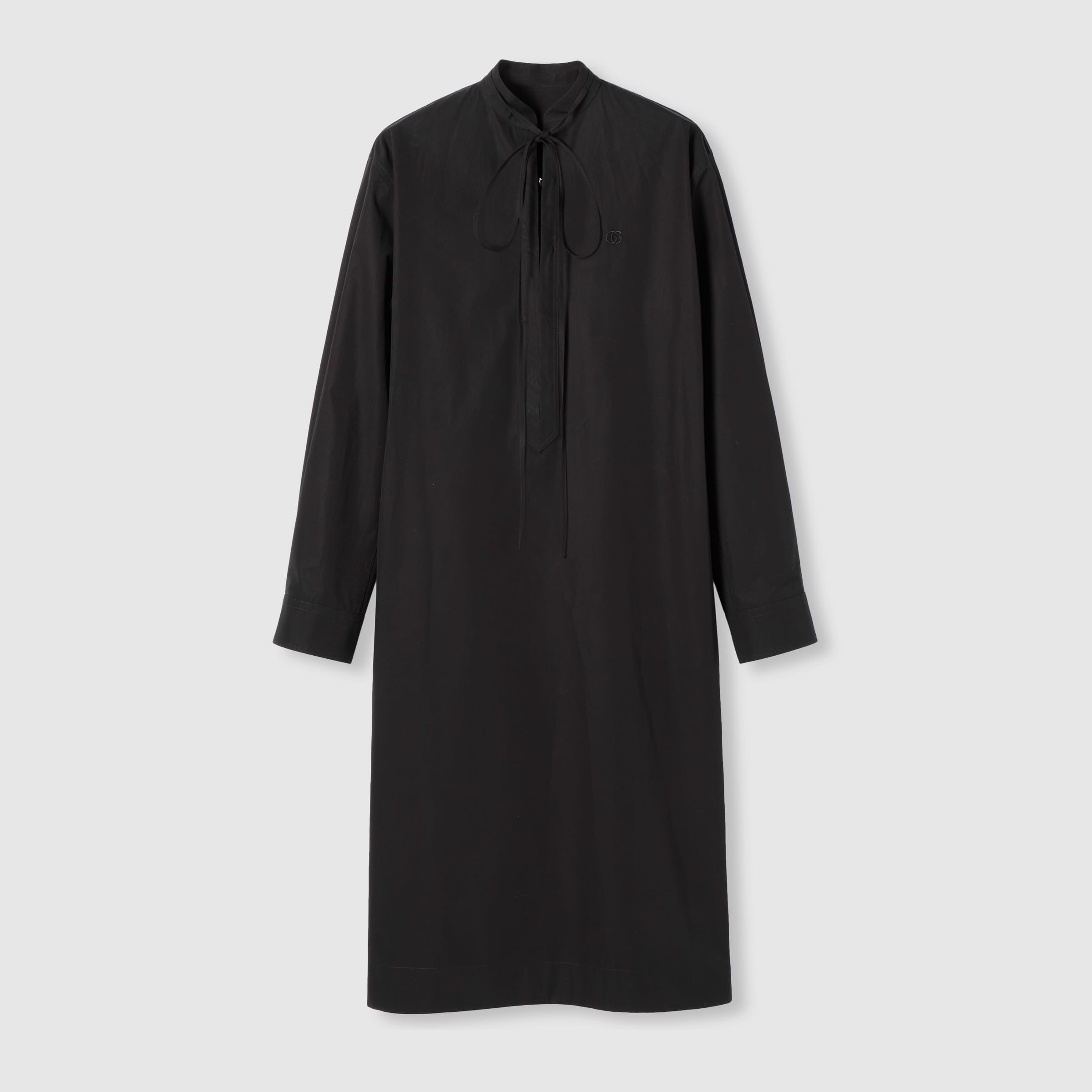 Cotton poplin dress with Horsebit belt - 7