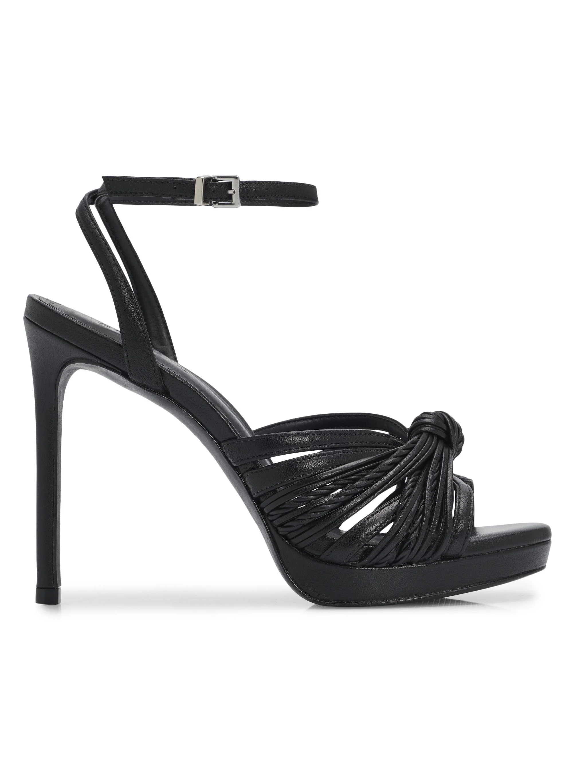 Women's Gaya 100MM Leather Sandals - Black - 1