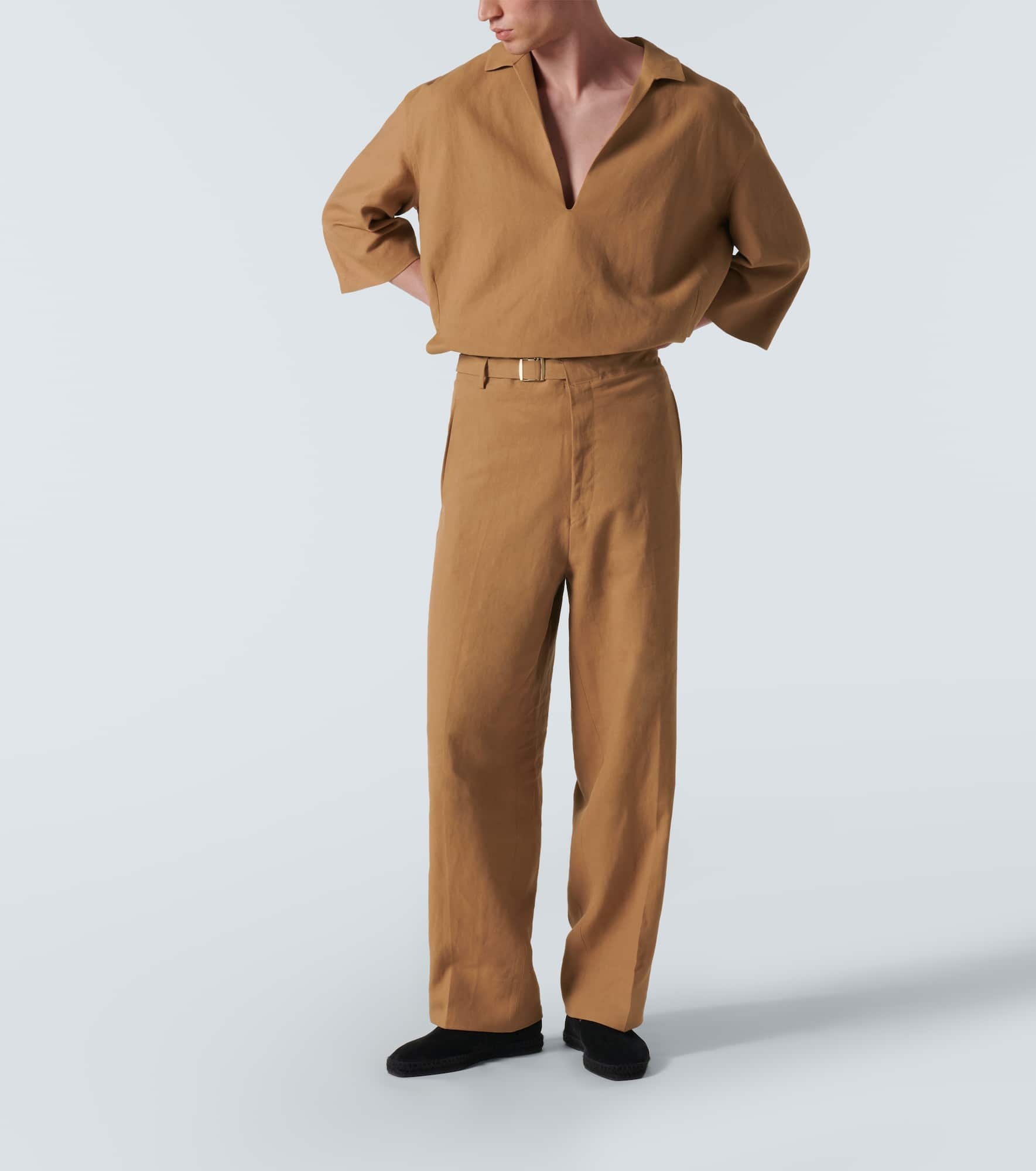 Oasi Lino linen straight pants - 2