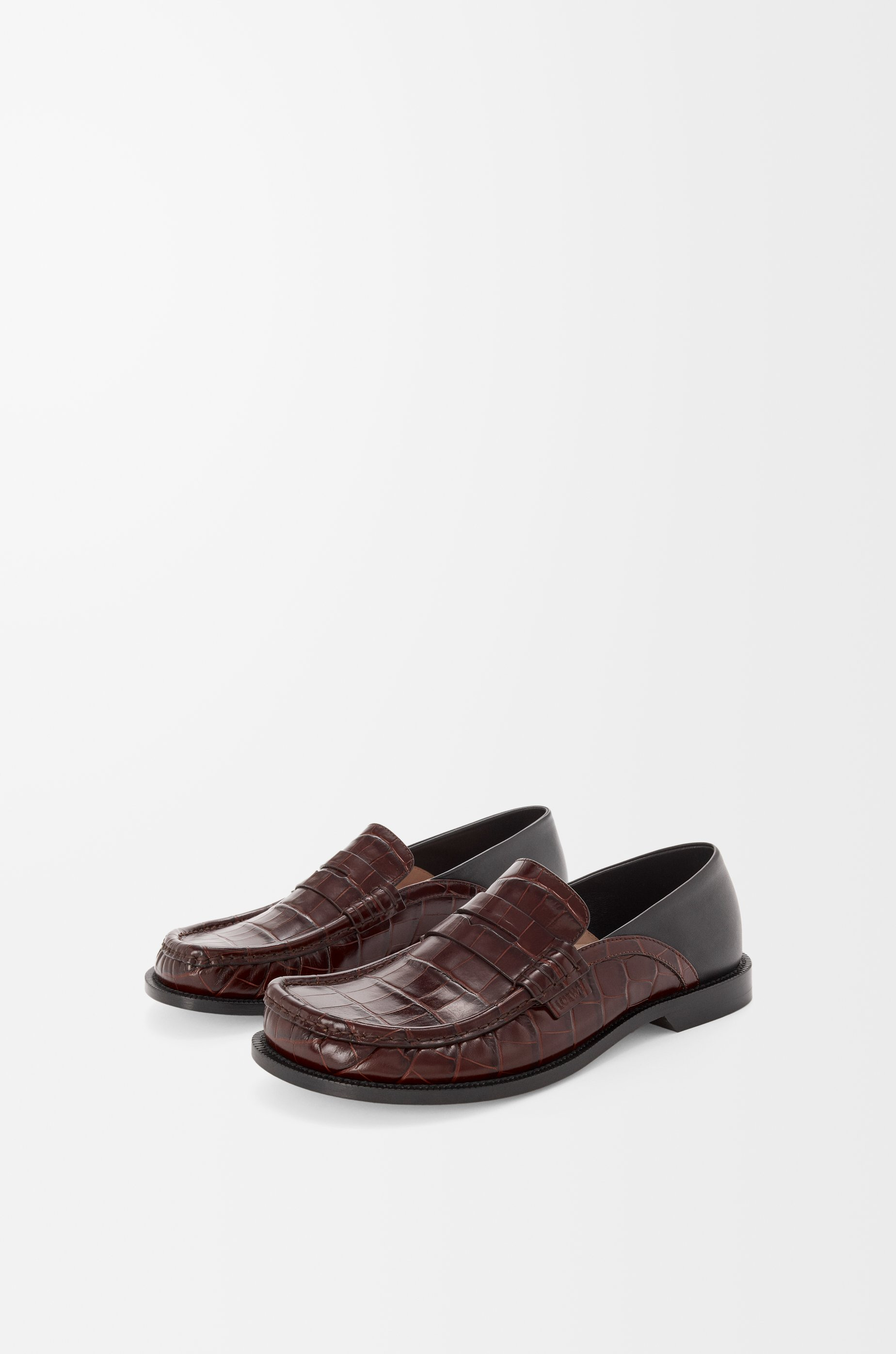 Campo flap back loafer in embossed calfskin and nappa lambskin - 3