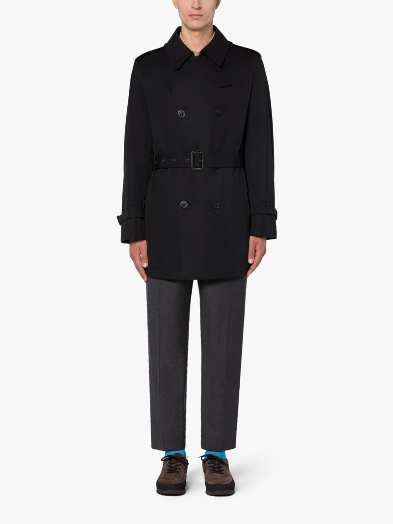Mackintosh ST JOHN BLACK COTTON SHORT TRENCH COAT outlook