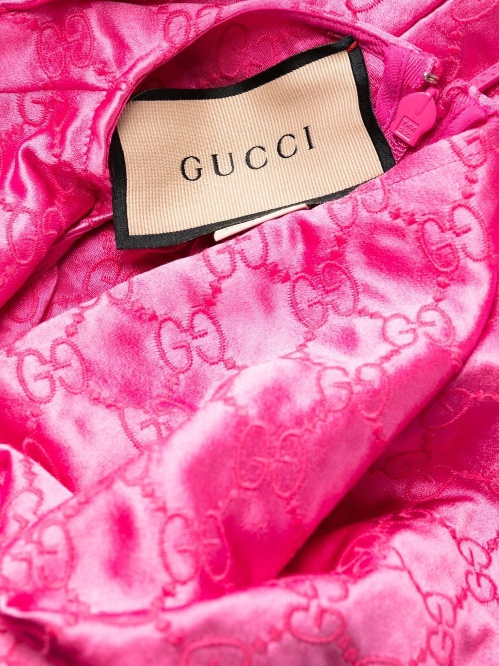 GG-embroidered monogram shift dress - 7