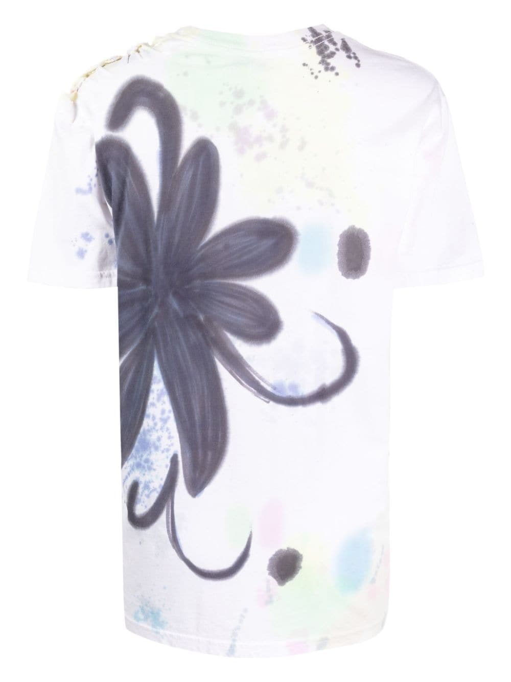 Nash hand-painted cut-out T-shirt - 2