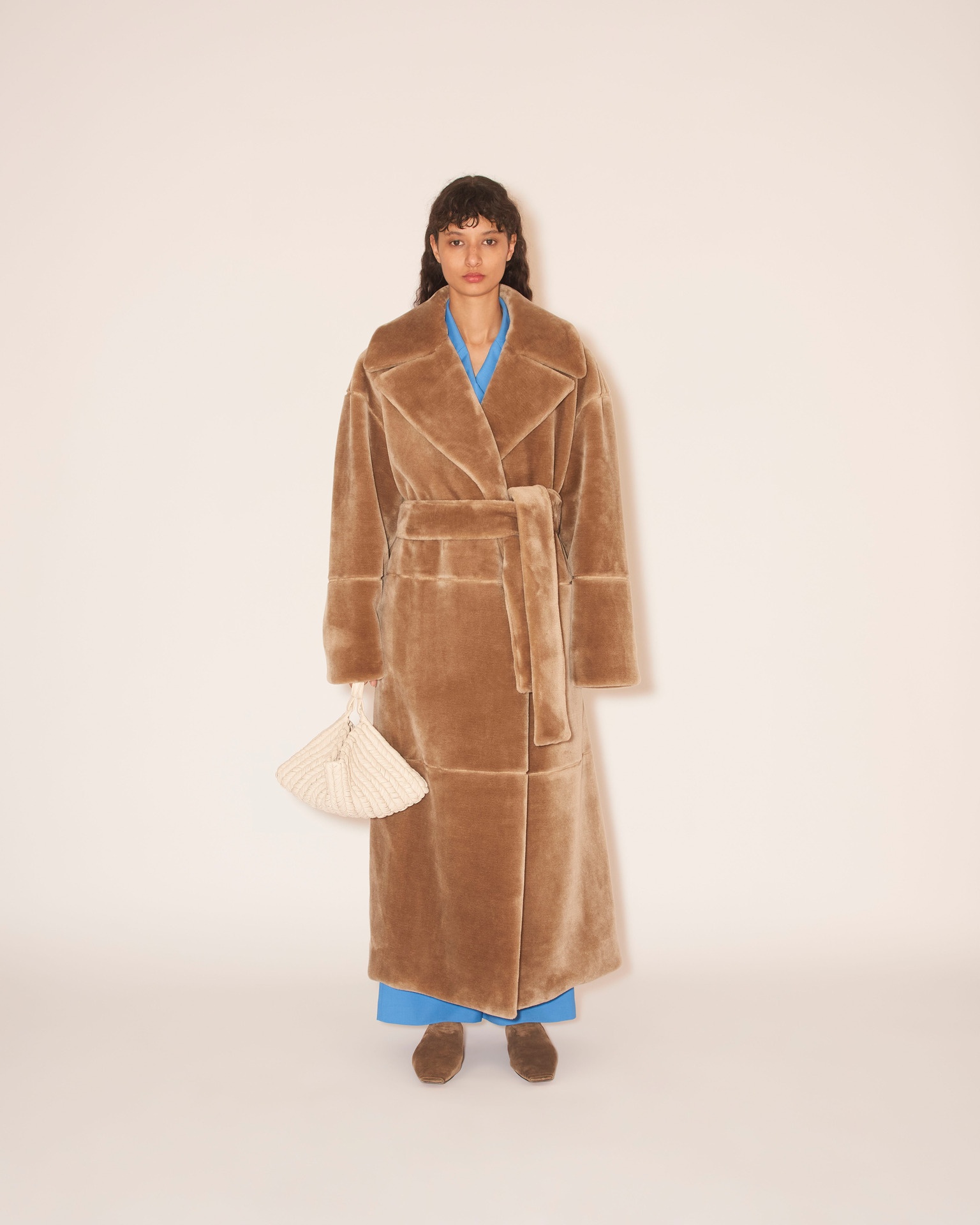 CARIAN - Belted robe coat - Beige - 3