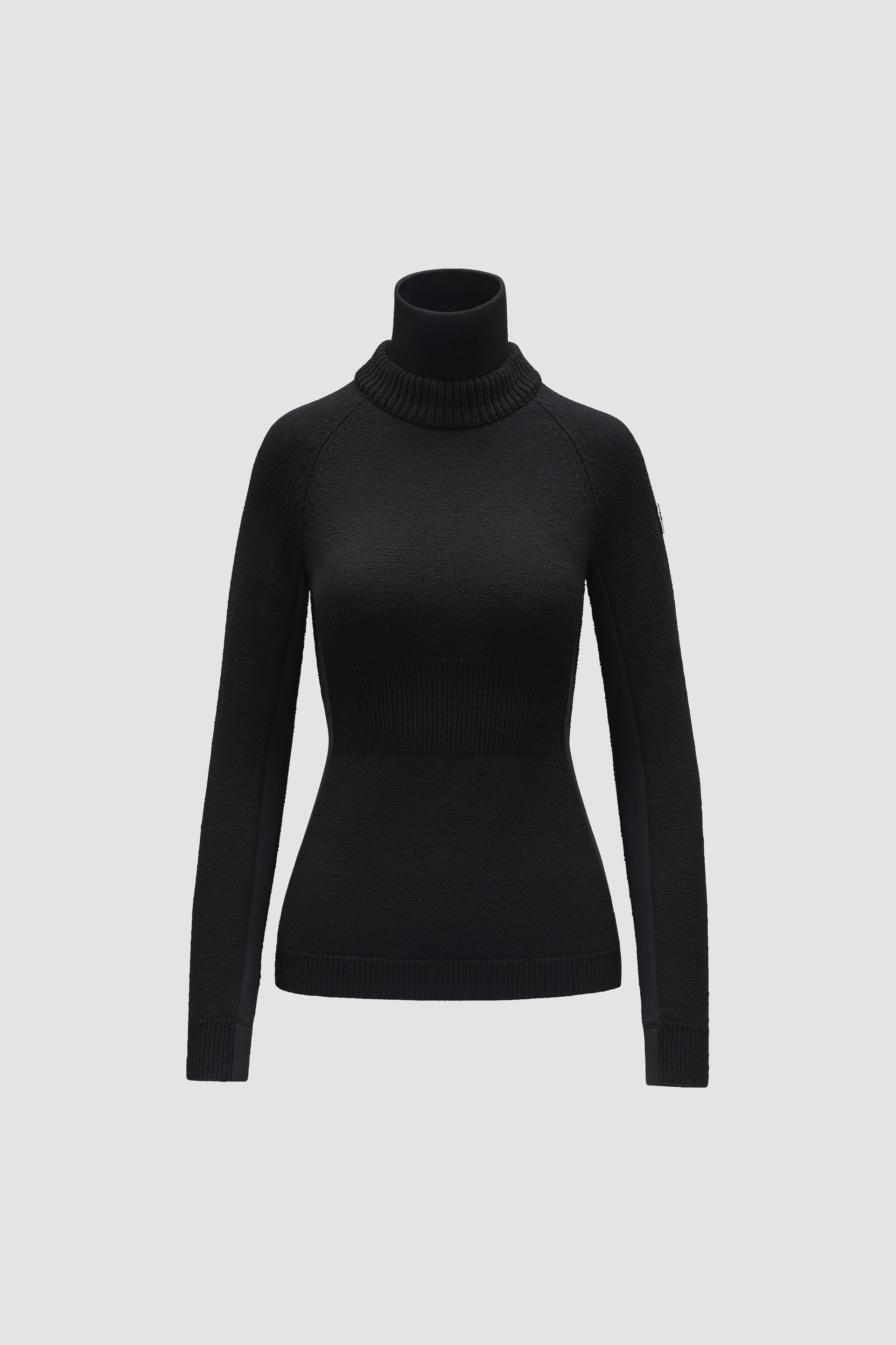 Wool & Fleece Turtleneck Sweater - 1