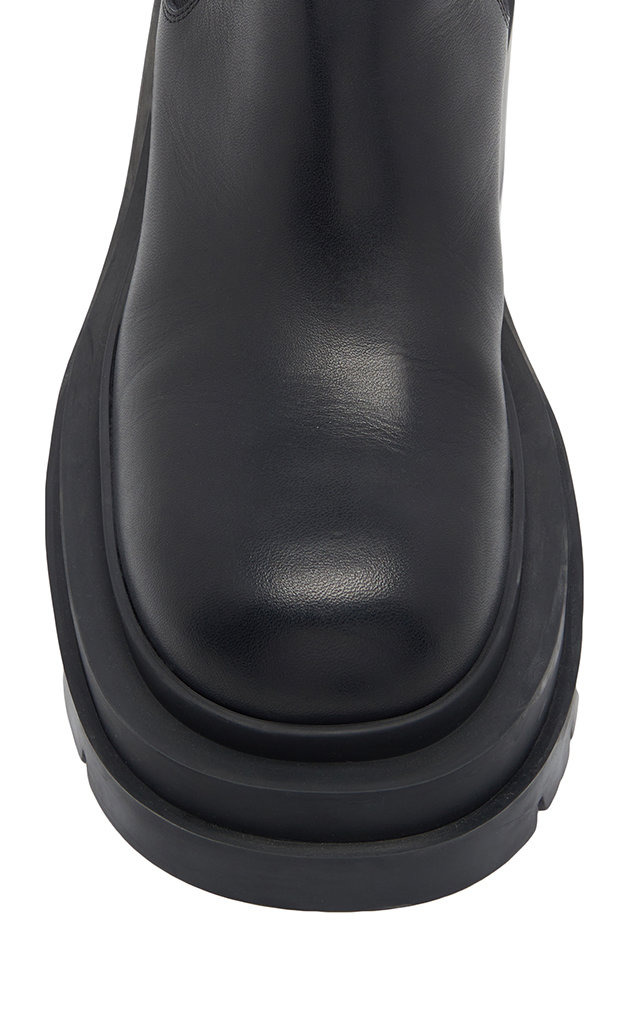 The Lug Leather Ankle Boots black - 6