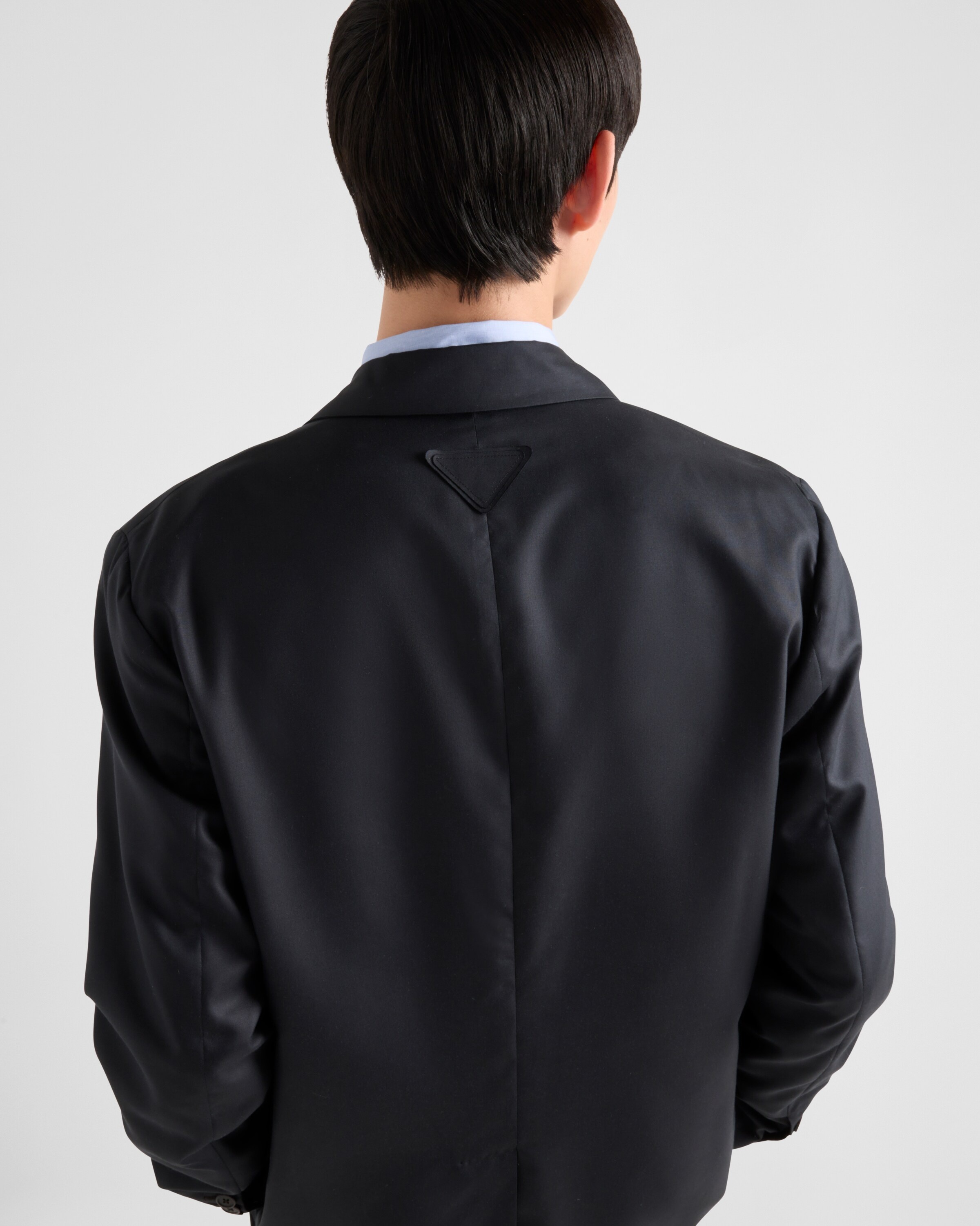 Double-breasted silk jacket - 3