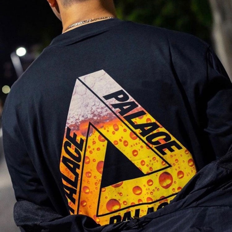 PALACE TRI-Lager Tee Triangle Logo Printing Short Sleeve Unisex Black P19TS219 - 4